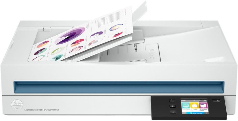 HP ScanJet Enterprise Flow N6600 fnw1 Scanner, (WLAN (Wi-Fi), LAN (Ethernet), Wi-Fi Direct) - Thumbnail 2