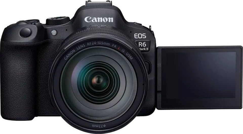 Canon EOS R6 Mark II Systemkamera (RF 24-105mm F4 L IS USM, 24,2 MP, WLAN (Wi-Fi), Bluetooth, Hybridkamera für Foto und Video ohne Kompromisse) - Thumbnail 4