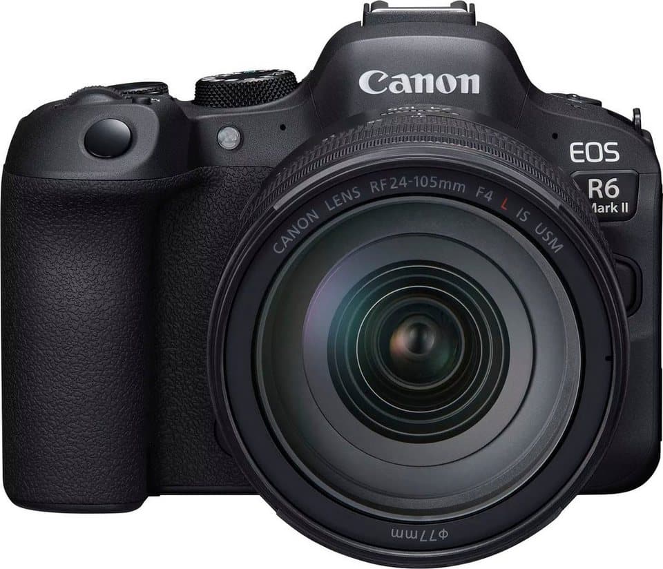 Canon EOS R6 Mark II Systemkamera (RF 24-105mm F4 L IS USM, 24,2 MP, WLAN (Wi-Fi), Bluetooth, Hybridkamera für Foto und Video ohne Kompromisse) - Thumbnail 3