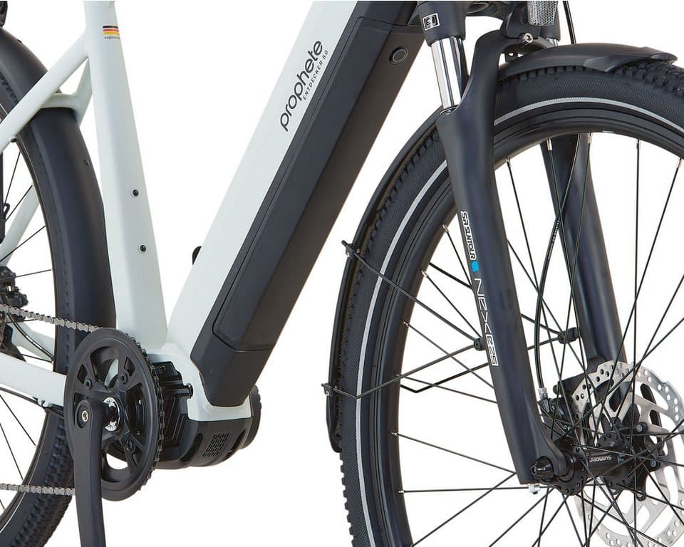 Prophete E-Bike Trekkingrad Entdecker 5.0, 10 Gang Shimano Deore Schaltwerk, Kettenschaltung, Mittelmotor, 800 Wh, Pedelec, Elektrofahrrad für Damen - Thumbnail 5
