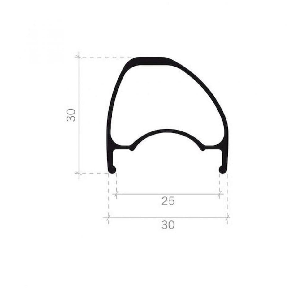 FSA Laufrad FSA Laufradsatz SL-K i25 WideR 27,5" 584x25 mm Schwarz - leichter, rob - Thumbnail 3
