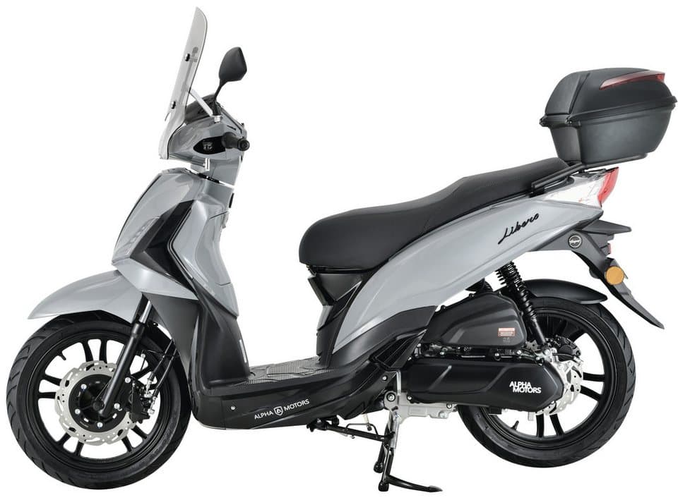 Alpha Motors Motorroller Motorroller Libero 125 ccm 90 km/h 16" inkl. Topcase und Windschild, 125 ccm, 90 km/h, Euro 5 - Thumbnail 4