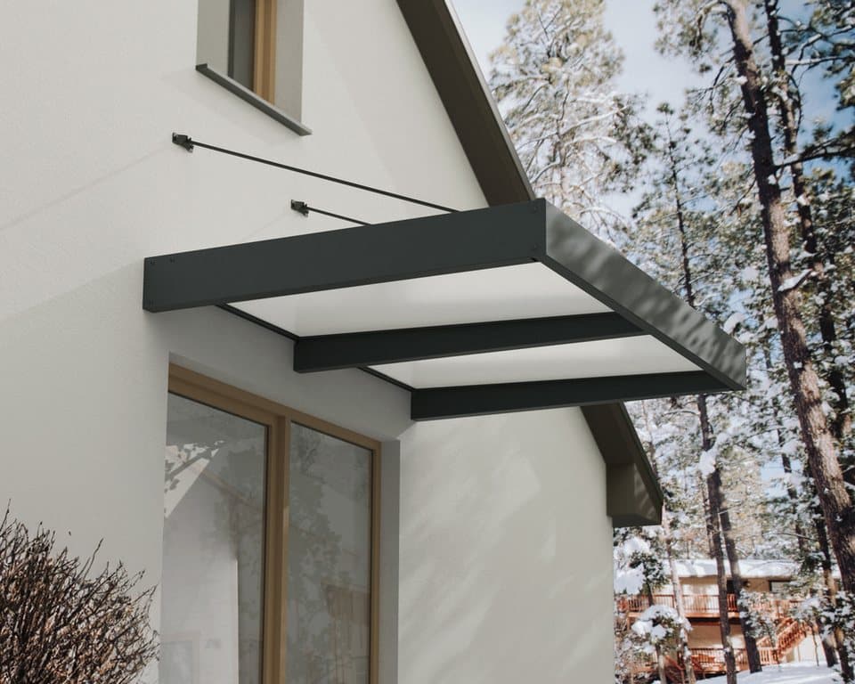 Palram - Canopia Rechteckvordach Sophia XL Alu Vordach, robuste Aluminiumstruktur