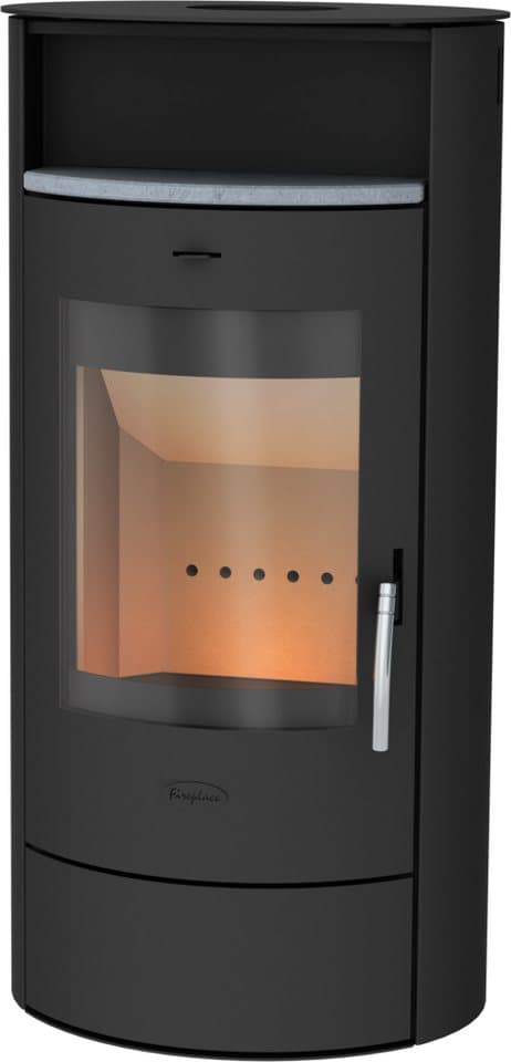 Fireplace Kaminofen »Piacenza Stahl«, Exklusiv, Lieferung bis ins Wohnzimmer, 6,7 kW, Zeitbrand, mit verriegelbarer Holzlagerfachtür - Thumbnail 4