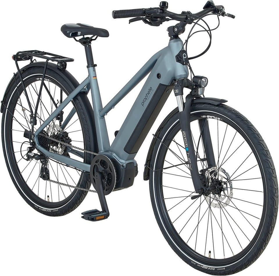 Prophete E-Bike Trekkingrad Entdecker 3.8, 8 Gang Shimano Altus Schaltwerk, Kettenschaltung, Mittelmotor, 540 Wh, Pedelec, Elektrofahrrad für Damen - Thumbnail 2