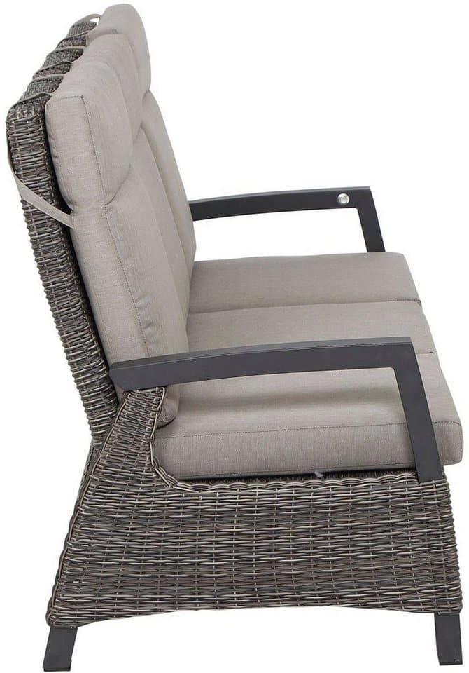 Siena Garden Gartenlounge-Set Corido, (Set, 9-tlg), bestehend aus 2 Sesseln, 1 Sofa, 1 Tisch und 5 Auflagen - Thumbnail 20