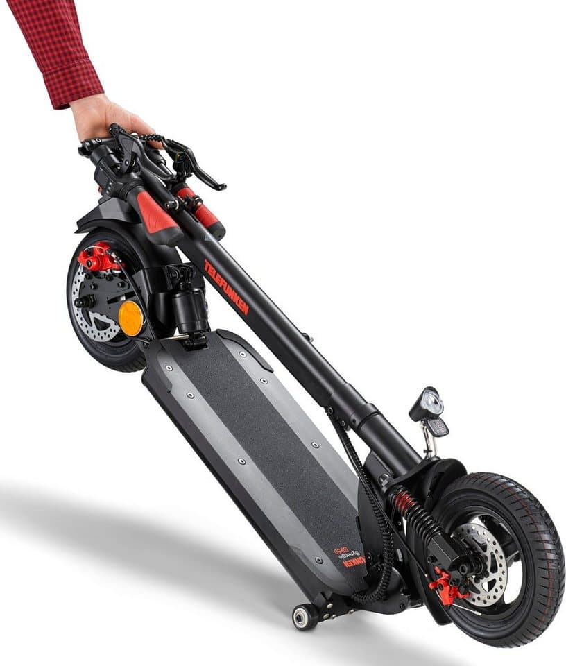 Telefunken E-Scooter Synergie S950, 20 km/h, (bis zu 50 km Reichweite, höhenverstellbar, faltbar, Scheibenbremsen), 350 W, mit Straßenzulassung, E-Scooter mit ABE - Thumbnail 4
