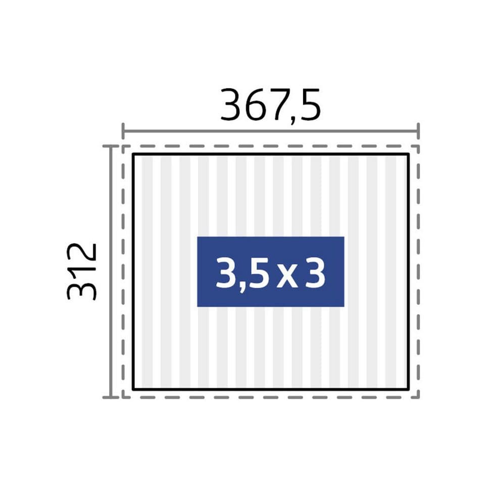 Biohort Pergola 3,5x3, verschiedene Farben, BxTxH: 367,5x312x264 cm, ausgezeichnet mit dem Red Dot Design Award - Thumbnail 7