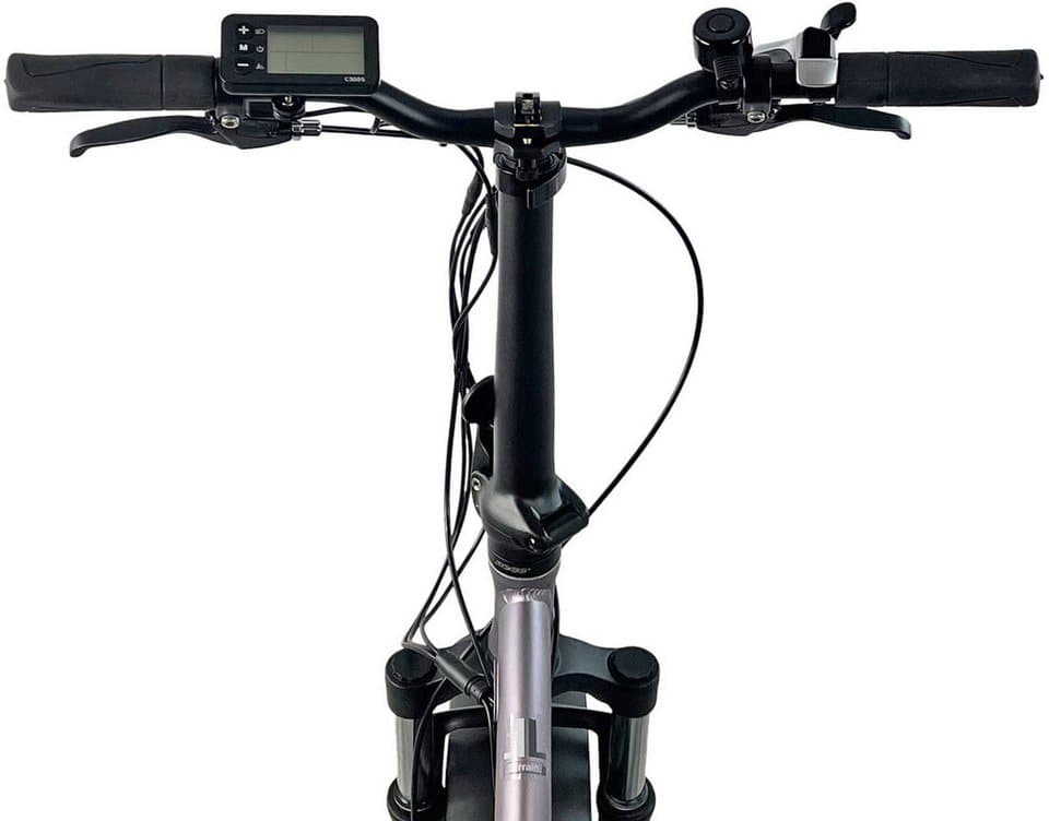 LLobe E-Bike Faltrad Elektro Faltrad 20" Terrain grau, 7 Gang Shimano Tourney Schaltwerk, Kettenschaltung, Heckmotor, 468 Wh - Thumbnail 4