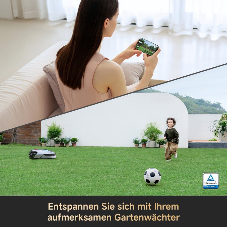 Dreame Rasenmähroboter A2 1200, bis 1200 m² Rasenfläche, Kantenschnittsystem, automatische Begrenzungseinrichtung, KI-Kamera - Thumbnail 6