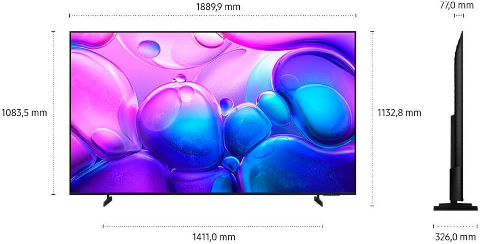 Samsung GQ85Q6FAAU QLED-Fernseher (214 cm/85 Zoll, 4K Ultra HD, Smart-TV, Quantum HDR, Knox Security, Art Store, 3D Sound, Gaming Hub, AI TV) - Thumbnail 12