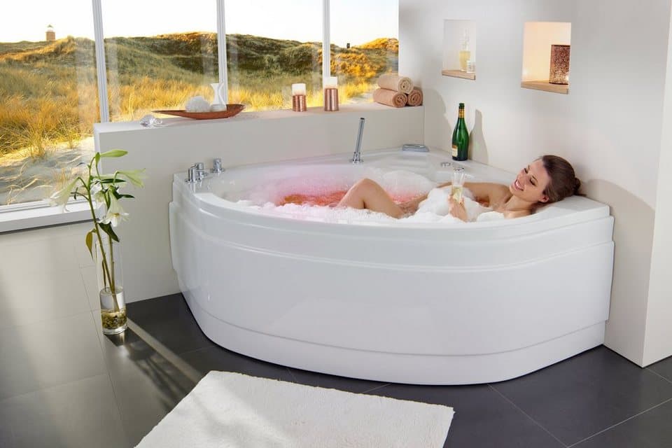 OTTOFOND Whirlpool-Badewanne St. Lucia, (Komplett-Set, 1-tlg), mit Farblichtscheinwerfer, Schürze und Schwallarmatur - Thumbnail 13