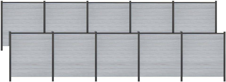 Tetzner & Jentzsch Sichtschutzelement WARREN 8, (Set), pflegeleicht, coextrudierte Oberfläche, Design-Oberfläche - Bild 1