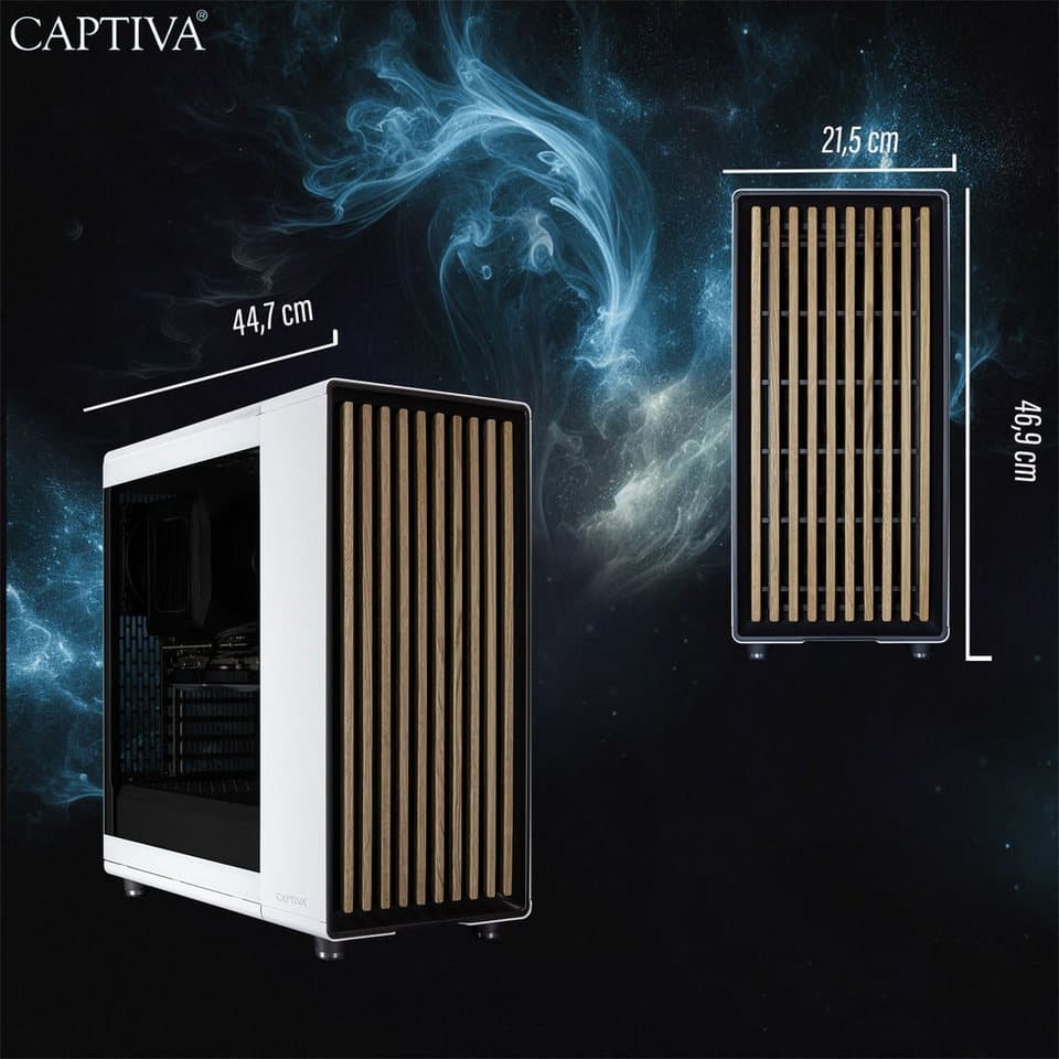 CAPTIVA Workstation I79-953 Business-PC (Intel® Core i7 12700K, -, 64 GB RAM, 1000 GB SSD, Luftkühlung) - Thumbnail 5