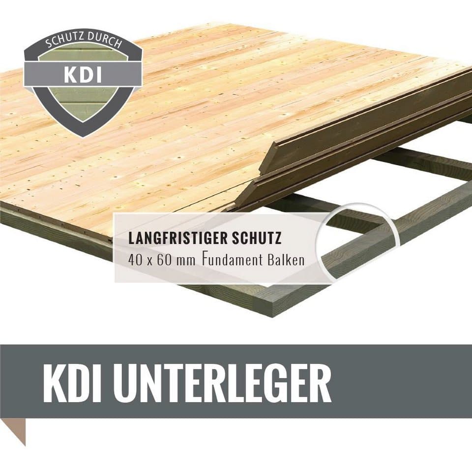 Karibu Fasssauna Fasshaus 3, BxTxH: 219 x 385 x 229 cm, 40 mm, (Set, 1-St) ohne Ofen - Thumbnail 5