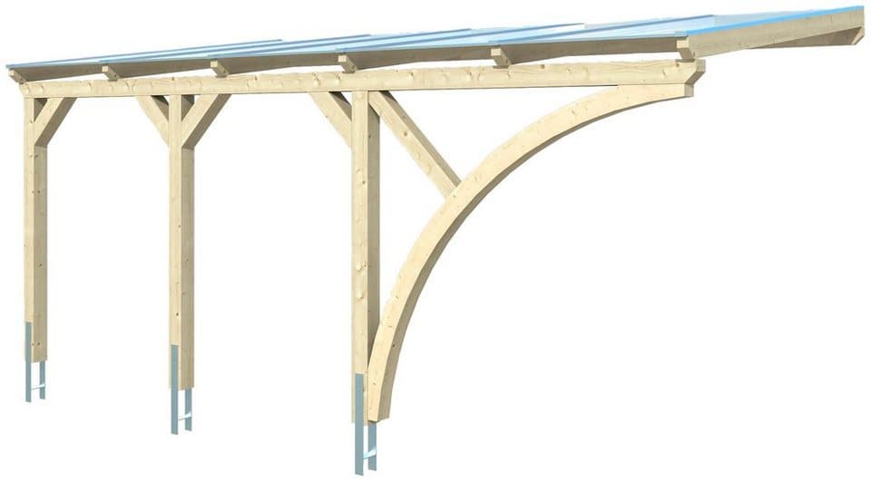 Skanholz Anlehncarport Eifel, BxT: 300x541 cm, 213 cm Einfahrtshöhe - Thumbnail 2