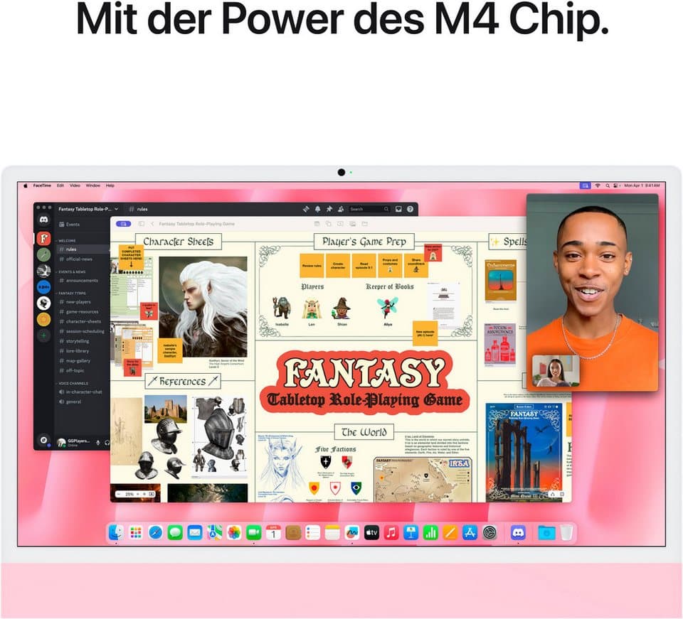 Apple iMac 24" iMac (24 Zoll, Apple Apple M4 M4, 8-Core GPU, 16 GB RAM, 256 GB SSD, Luftkühlung) - Thumbnail 6