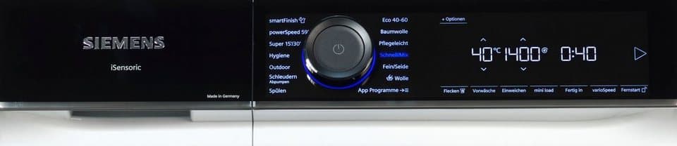 SIEMENS Waschmaschine iQ700 WG44B20Z0, 9 kg, 1400 U/min, Made in Germany, Knitter-Programm smartFinish, Antiflecken-System - Thumbnail 8