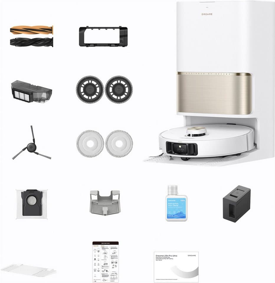 Dreame Saugroboter L50s Pro Ultra, 600 W, beutellos, Basisstation, App-Steuerung - Thumbnail 6