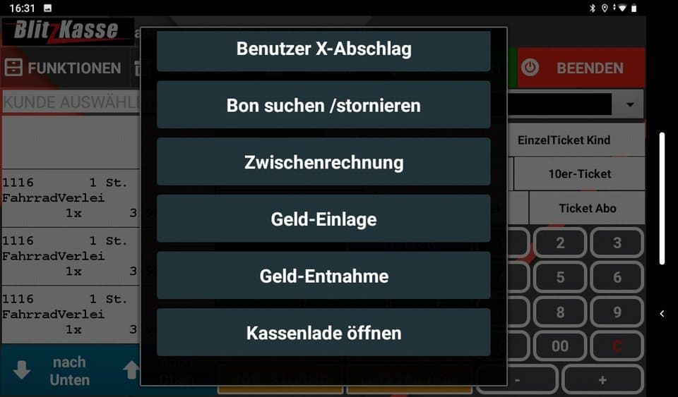 BlitzKasse Kassensystem 10" MINI Kassensystem für Einzelhandel: Laden Kiosk Imbiss - Thumbnail 7