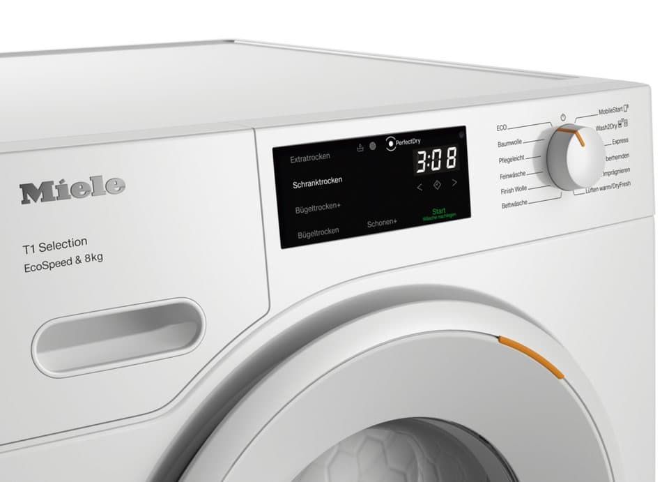 Miele Wärmepumpentrockner TSC643WP EcoSpeed&8kg, Getestet auf 20 Jahre perfekte Wäschepflege, 25 Jahre Motorgarantie - Thumbnail 3