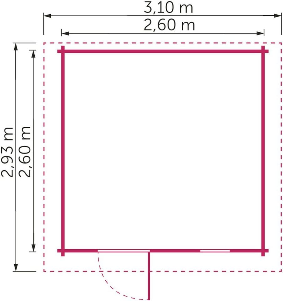 Kiehn-Holz Gartenhaus Mellenberg 3, BxT: 310x293 cm - Thumbnail 3