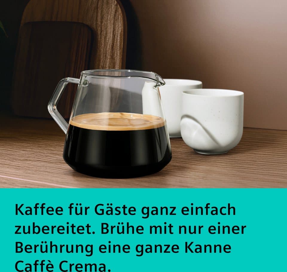 SIEMENS Kaffeevollautomat EQ700 TP725ET7, inkl. Thermo-Kaffeebecher, XL-Getränke, 20 Favoriten, farbiges Full-Touch-Display, Doppeltassenfunktion, sehr leise, silber - Thumbnail 10