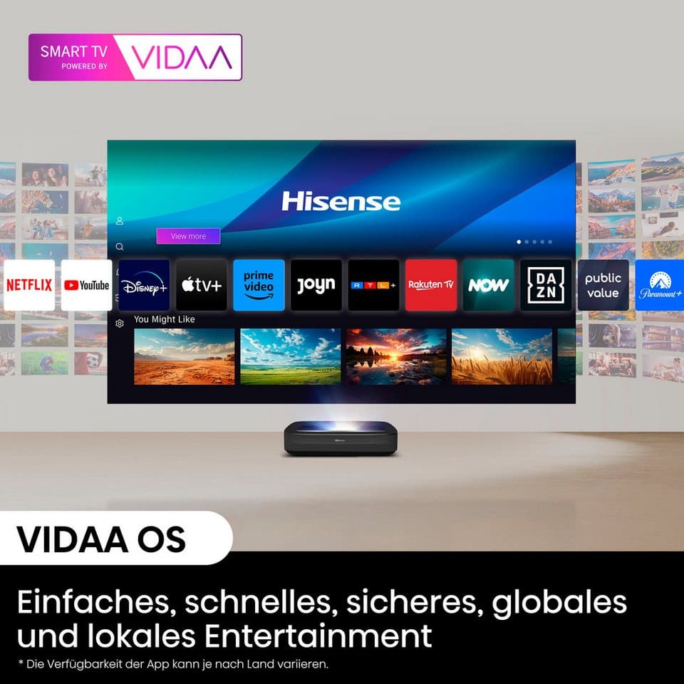 Hisense PL2 Laser-TV (2700 lm, 3000:1, 3840 x 2160 px) - Thumbnail 19