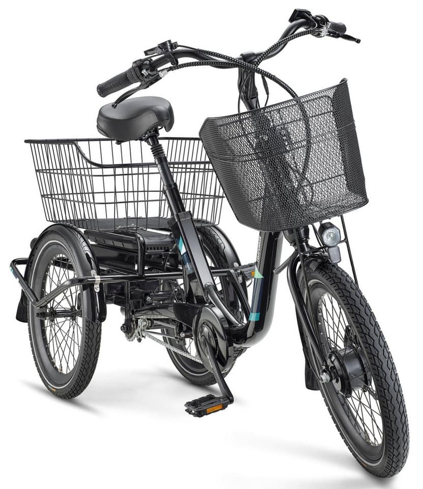 Telefunken E-Bike Dreirad TC550, 3 Gang Shimano Nexus Schaltwerk, Nabenschaltung, Frontmotor, 536,5 Wh, tiefer Einstieg, Pedelec, inkl. Einkaufskorb - Thumbnail 2