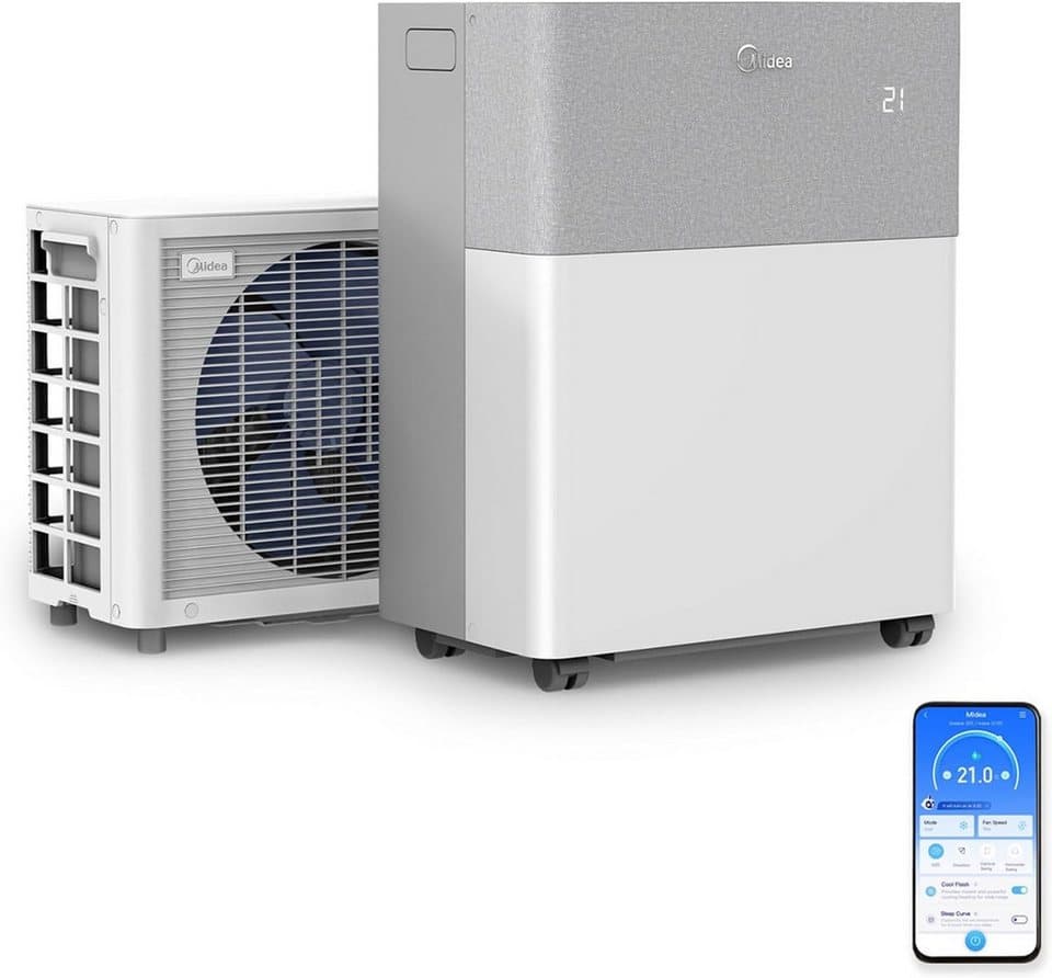 Midea Klimagerät PortaSplit-E, die 4-in-1 Ganzjahreslösung