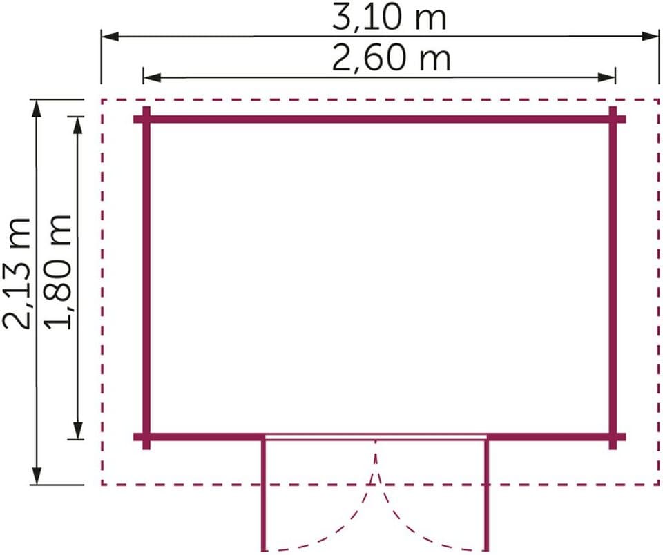 Kiehn-Holz Gartenhaus Mellenberg 1, BxT: 309x223 cm - Thumbnail 3