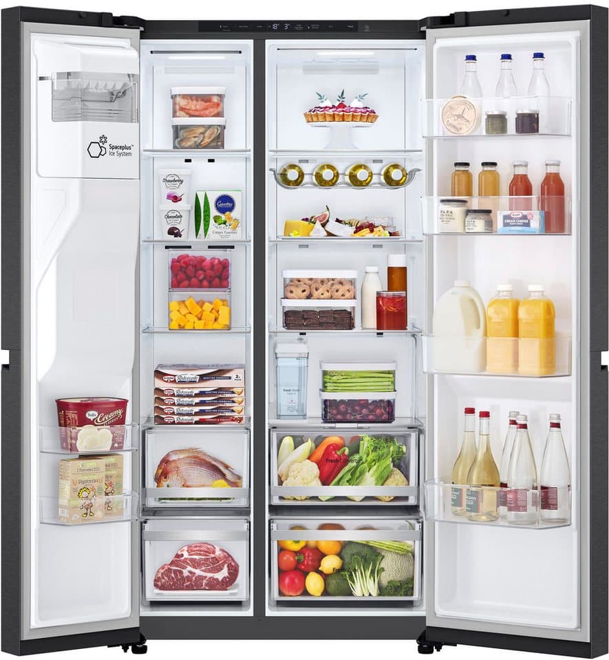 LG Side-by-Side GSLE81EPBD, 179 cm hoch, 91,3 cm breit, Wasser-/Eis-/Crushed Ice-Spender, Wassertank, Door Cooling+ - Thumbnail 14