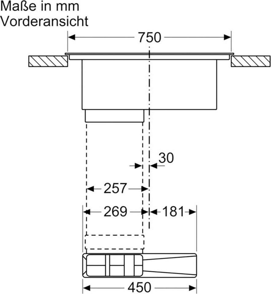 NEFF Kochfeld mit Dunstabzug N 50 V58NBS1L0, Combi Induction für große Töpfe & extrem effiziente Absaugleistung - Thumbnail 9