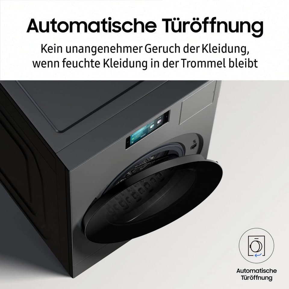 Samsung Waschtrockner WD8000DK WD18DB8995BZT2, 18 kg, 11 kg, 1000 U/min, Trommelreinigung+, Breite 75 cm, Tiefe 92cm, Höhe 111 cm - Thumbnail 10