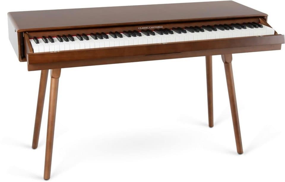 Classic Cantabile Digitalpiano DP-730 WN Walnuss, Tisch mit eingebautem Digitalpiano 88 Tasten mit Hammermechanik - Thumbnail 3