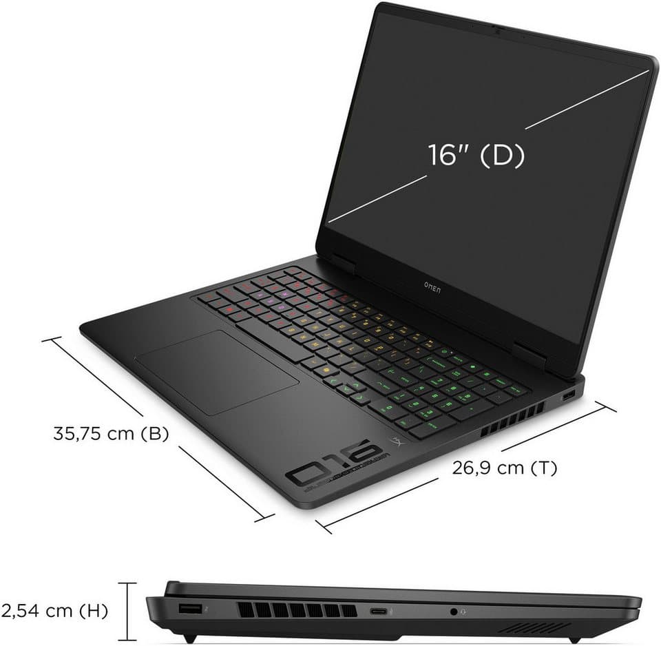 HP OMEN 16-ap0286ng Gaming-Notebook (40,64 cm/16 Zoll, AMD Ryzen 9 8940HX, GeForce RTX 5060, 16 GB, 1000 GB SSD) - Thumbnail 17