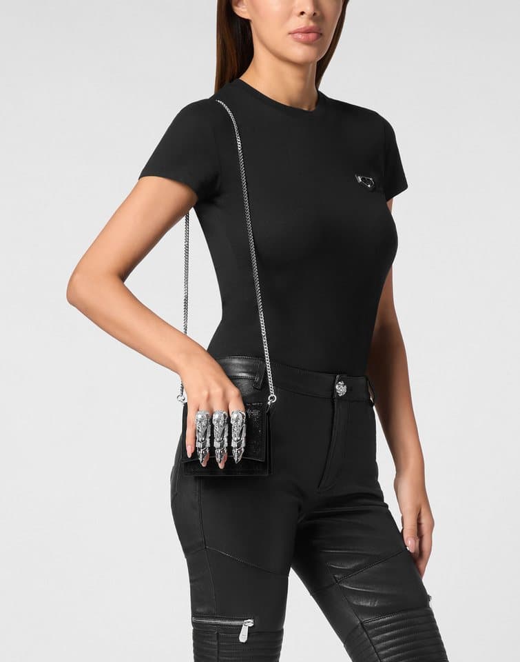 PHILIPP PLEIN Clutch Eagle Verziert - Thumbnail 2