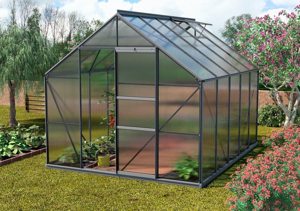 Vitavia Gewächshaus Merkur 8300, BxTxH: 254 x 317 x 230 cm, 6 mm Wandstärke - Bild 1