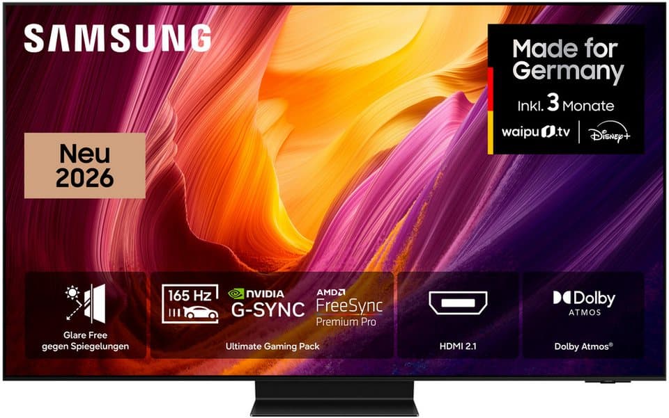 Samsung GQ65S95HFT OLED-Fernseher (163 cm/65 Zoll, 4K Ultra HD, Smart-TV, Antireflexion mit Glare Free, HDR pro, Ultimate Gaming Pack mit 165Hz) - Bild 1