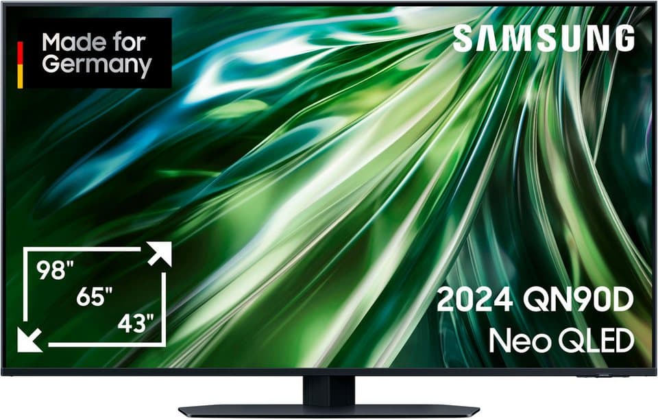 Samsung GQ50QN90DAT QLED Mini LED-Fernseher (125 cm/50 Zoll, 4K Ultra HD, Smart-TV, Neural Quantum 4K AI Gen2 Prozessor, Gaming Hub, bis zu 144Hz)