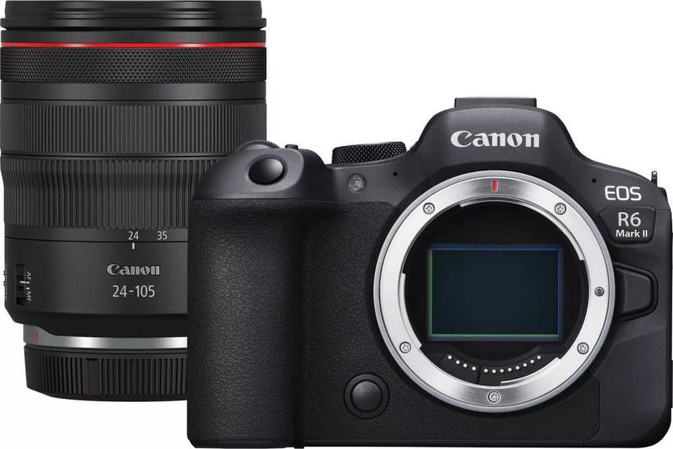 Canon EOS R6 Mark II Systemkamera (RF 24-105mm F4 L IS USM, 24,2 MP, WLAN (Wi-Fi), Bluetooth, Hybridkamera für Foto und Video ohne Kompromisse) - Thumbnail 2