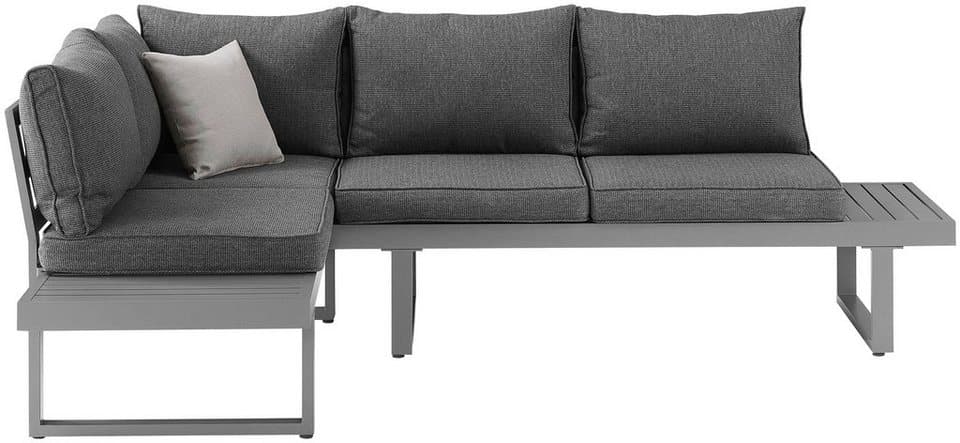 KONIFERA Gartenlounge-Set Hamburg, (Set, 14-tlg., Tisch:100x60x60/40cm,abnehmbare Rückenlehnen,individuell aufstellbar), höhenverstellbarer Tisch, inkl. Schutzhülle, Aluminiumgestell - Thumbnail 3