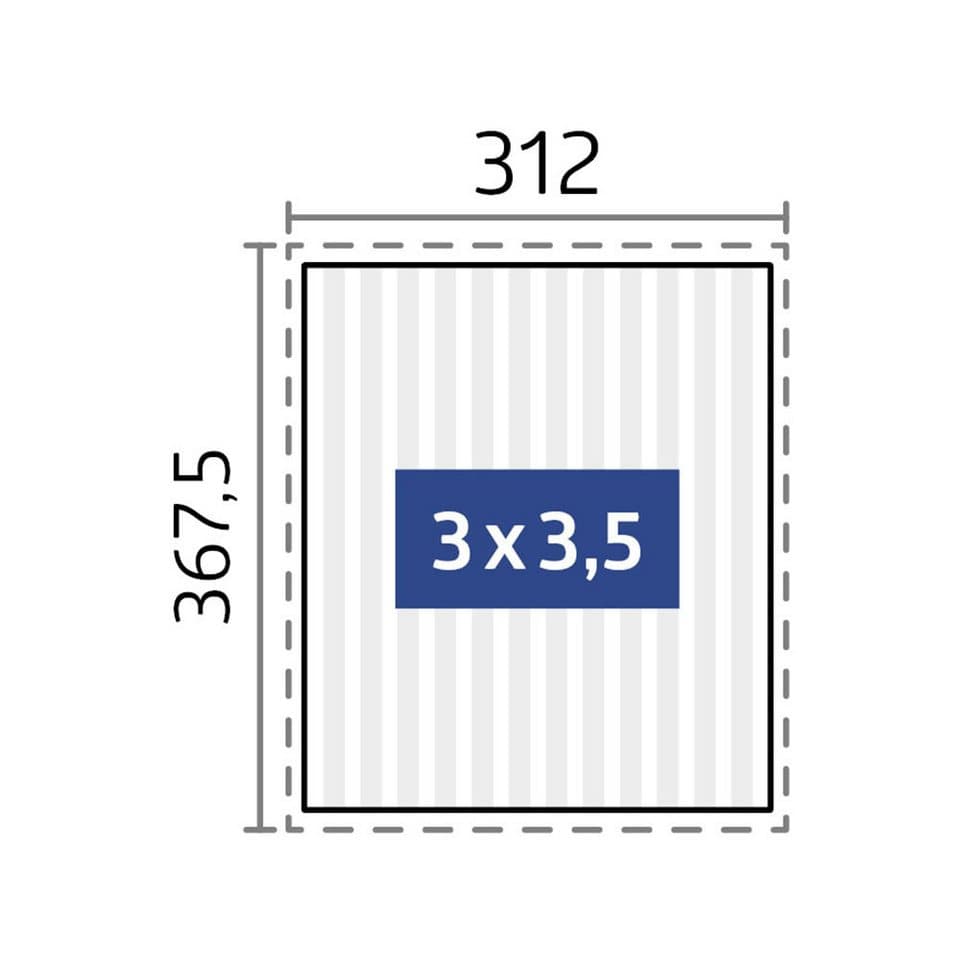 Biohort Pergola 4x3 m, verschiedene Farben, 404,5x312x264 cm, ausgezeichnet mit dem Red Dot Design Award - Thumbnail 9