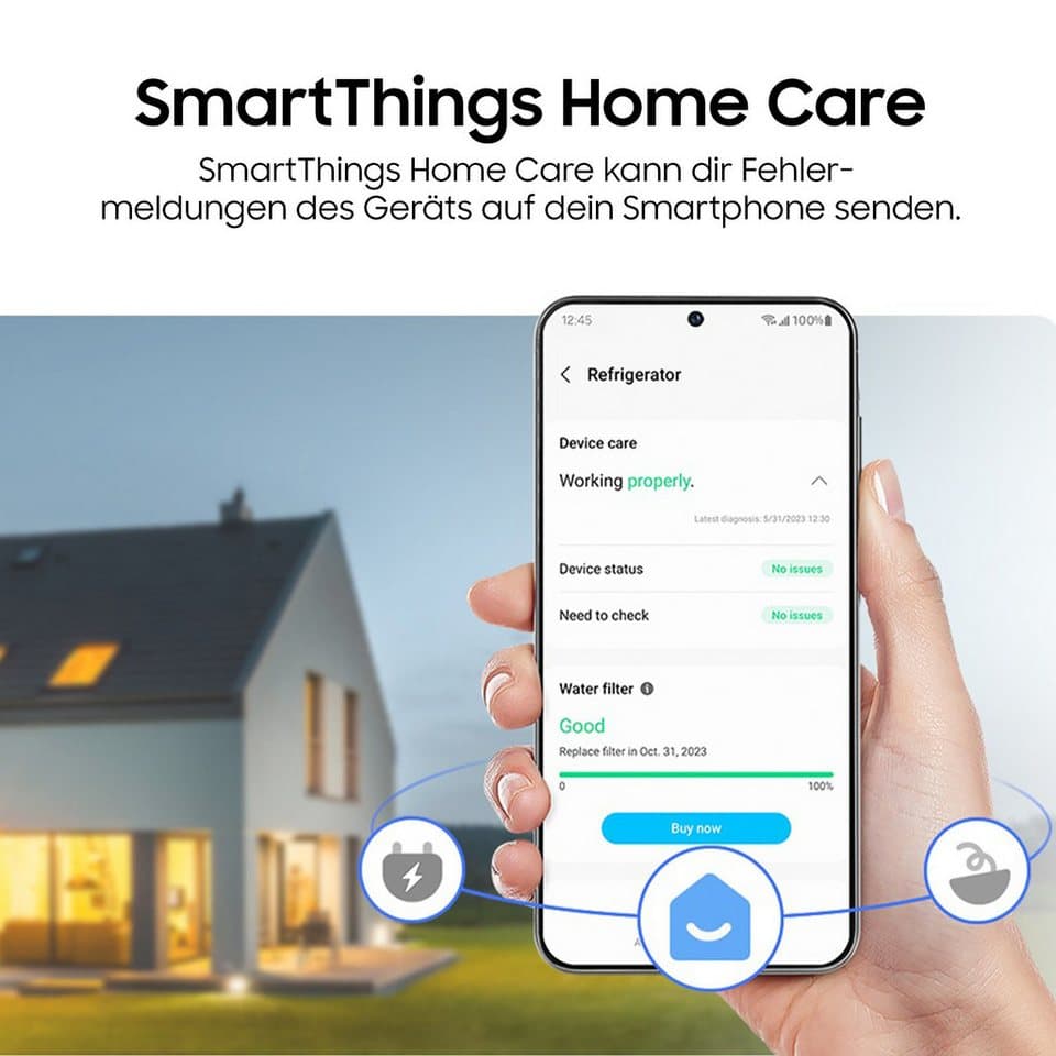 Samsung Side-by-Side RS70F RS70F66KBFEF, 178 cm hoch, 91,2 cm breit, Eis- und Wasserspender, Al Energy Mode, No Frost+ - Thumbnail 12