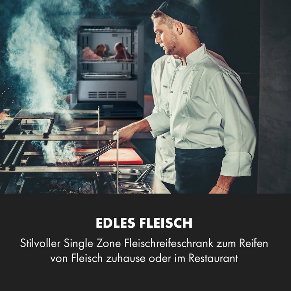 Klarstein Reifeschrank Steakhouse Pro, 98 l, Elektrische Fleischkühlschrank LED Touch Kühlen 98 L - Thumbnail 2