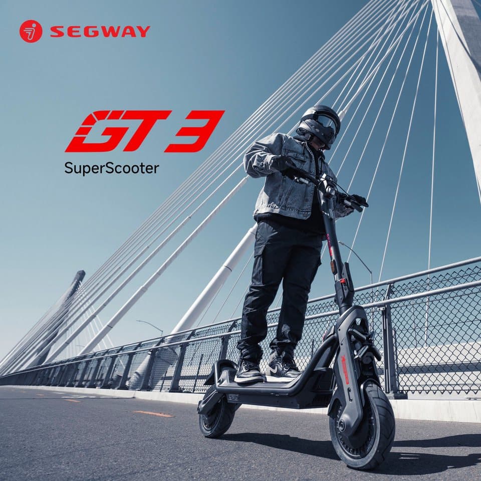 Segway E-Scooter GT3 D, 700 W, 20 km/h, (Smart TFT Display, 2400W, 11-Zoll Reifen, IPX6), mit Straßenzulassung, 95 km Eco Modus Reichweite, 150 kg Tragfähigkeit - Thumbnail 6