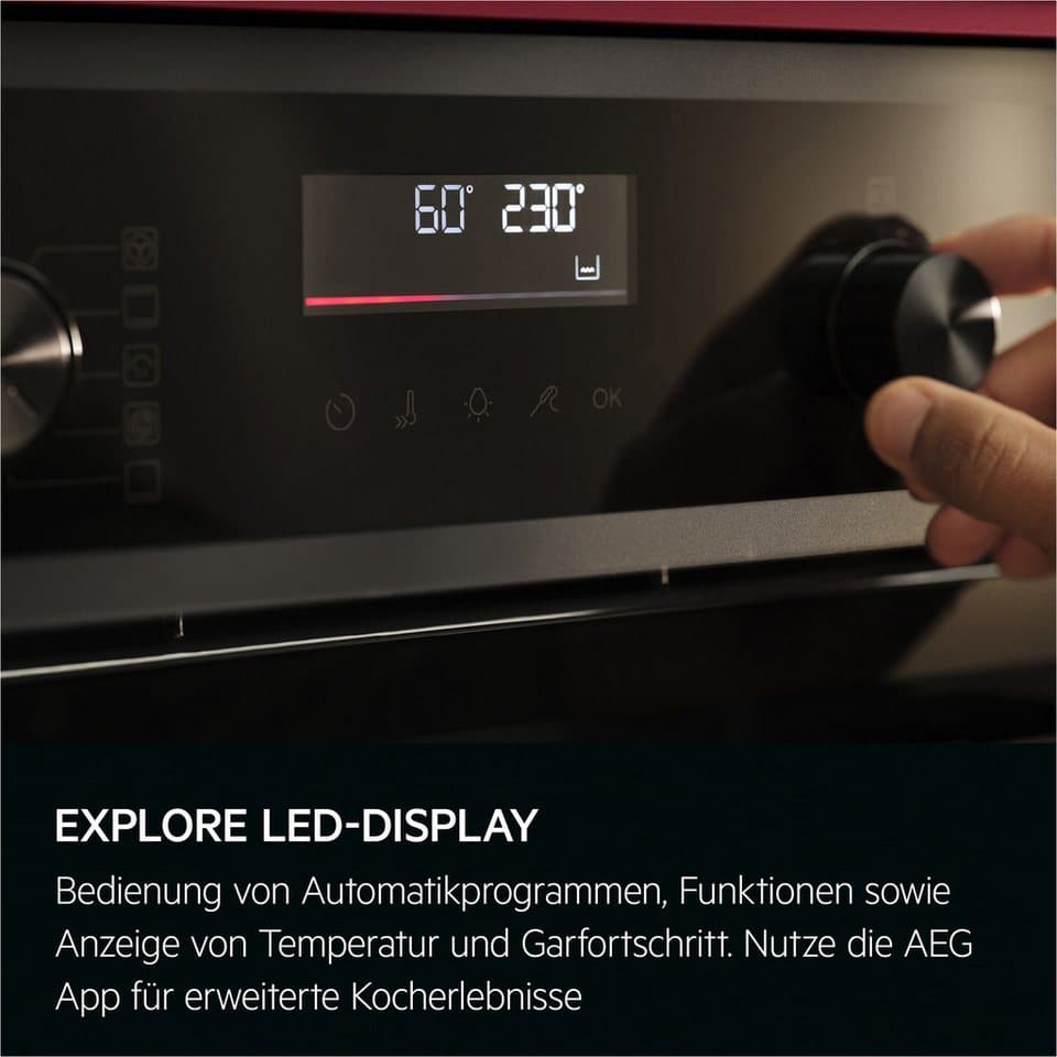 AEG Pyrolyse Backofen 6000 TR6PB50WSB, Pyrolyse-Selbstreinigung, Knusprig & saftig: SteamCrisp mit 25 % Dampf für leckere Ofengerichte - Thumbnail 3