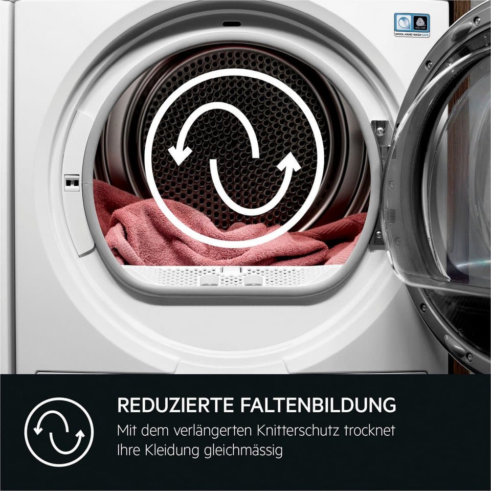 AEG Wärmepumpentrockner 7000 SensiDry® TR7T60690, SensiDry®: mit der Wärmepumpentechnologie weniger Energieverbrauch - Thumbnail 4