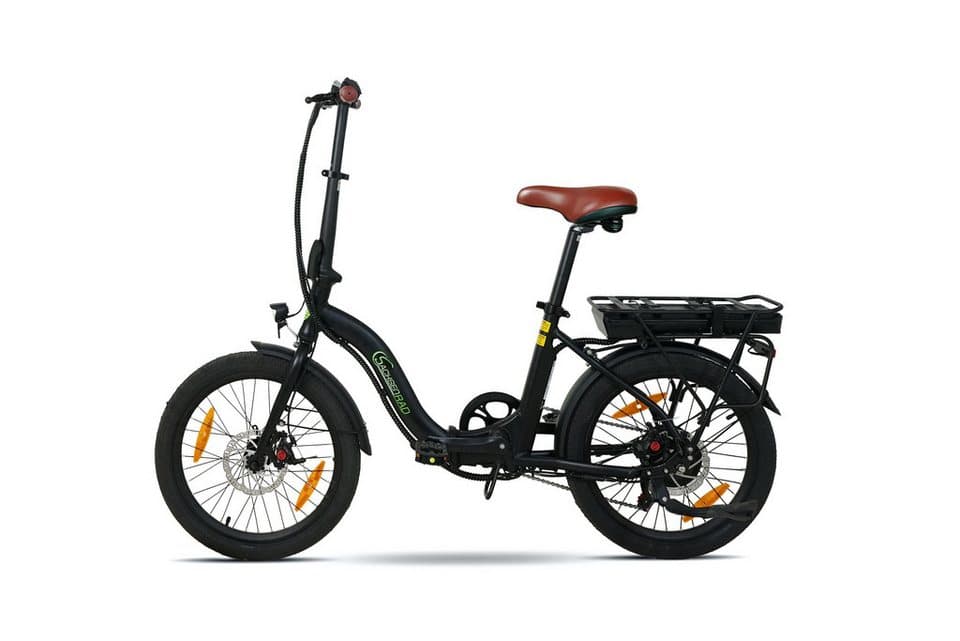 SachsenRAD E-Bike Faltrad Faltrad F2 Farmers mit Korb und Alarmanlage, 7 Gang Shimano, Kettenschaltung, Heckmotor, 468 Wh - Thumbnail 2