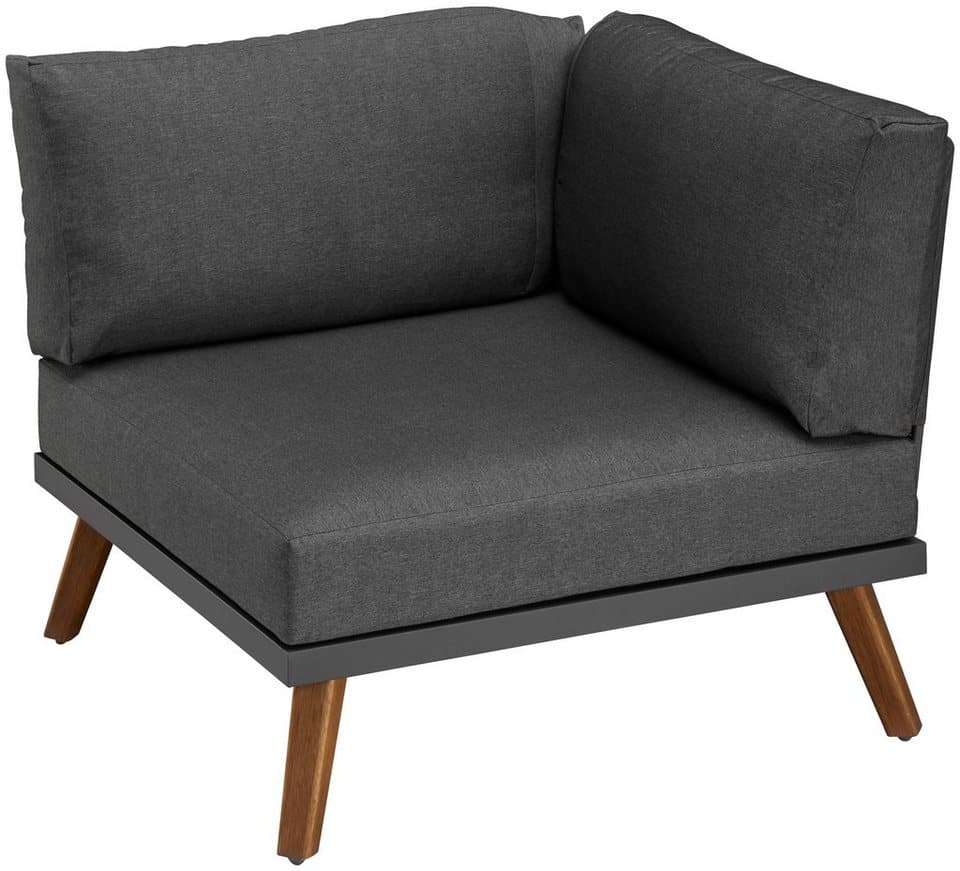 MERXX Gartenlounge-Set Athen, (15-tlg., 1x Eckbank, 1x Tisch 95x95 cm, inkl. Sitz- und Rückenkissen), Aluminiumgestell mit Akazienholz, FSC 100%, Unser Dauertiefpreis - Thumbnail 8